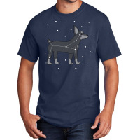 Dog Miniature Pinscher Constellation Puppy Animal Basic T-shirt | Artistshot