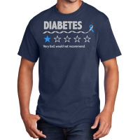 Diabetes Review Very Bad Would Not Recommend 1 Star Rating T Shirt Basic T-shirt | Artistshot