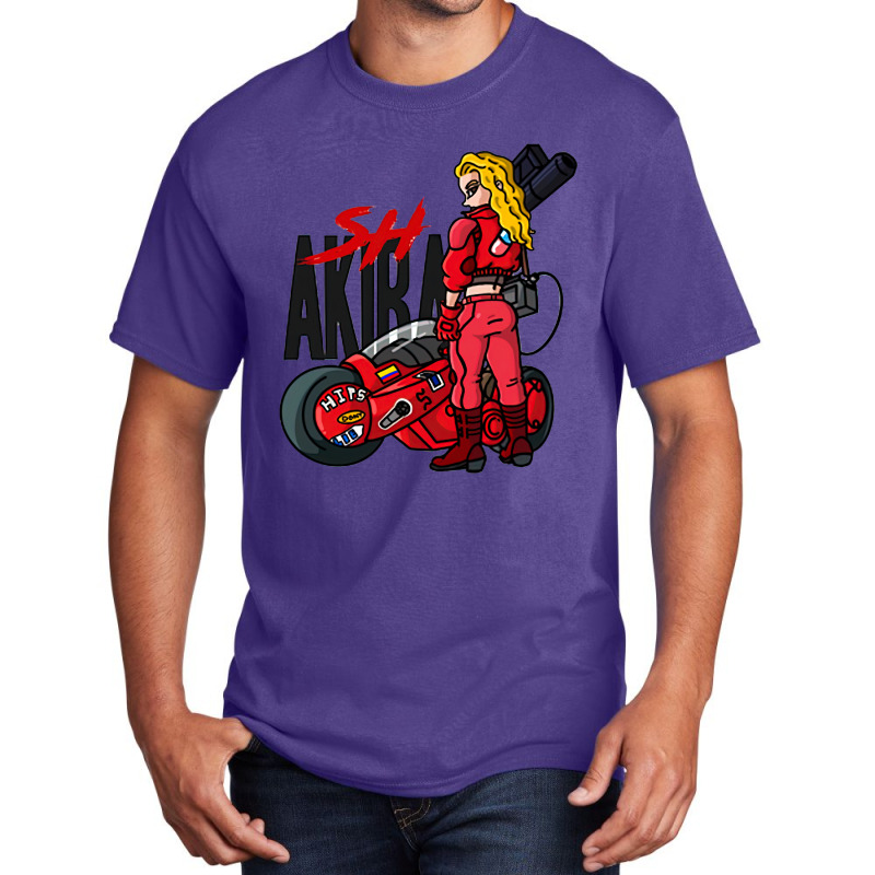 Female Motorcyclist Basic T-shirt | Artistshot