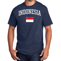 Vintage Flag Of Indonesia Love Your Country T Shirt Basic T-shirt | Artistshot