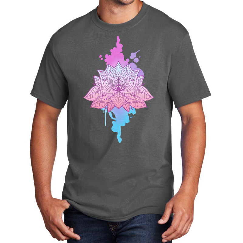 Mandala Lotus T  Shirt Asanas Mandala Lotus Mantra T  Shirt Basic T-shirt by shanie31601 | Artistshot