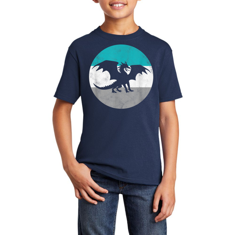 Dragon Retro Fantasy Gift For Men Or Boys T Shirt Basic Youth T-shirt by lissuttie | Artistshot