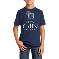 Funny Gin Tonic Lovers Quotes Oh It's Gin O'clock T Shirt Basic Youth T-shirt | Artistshot