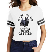 Its Not Dog Hair Its Scottish Terrier Glitter Dog  Scorecard Crop Tee | Artistshot