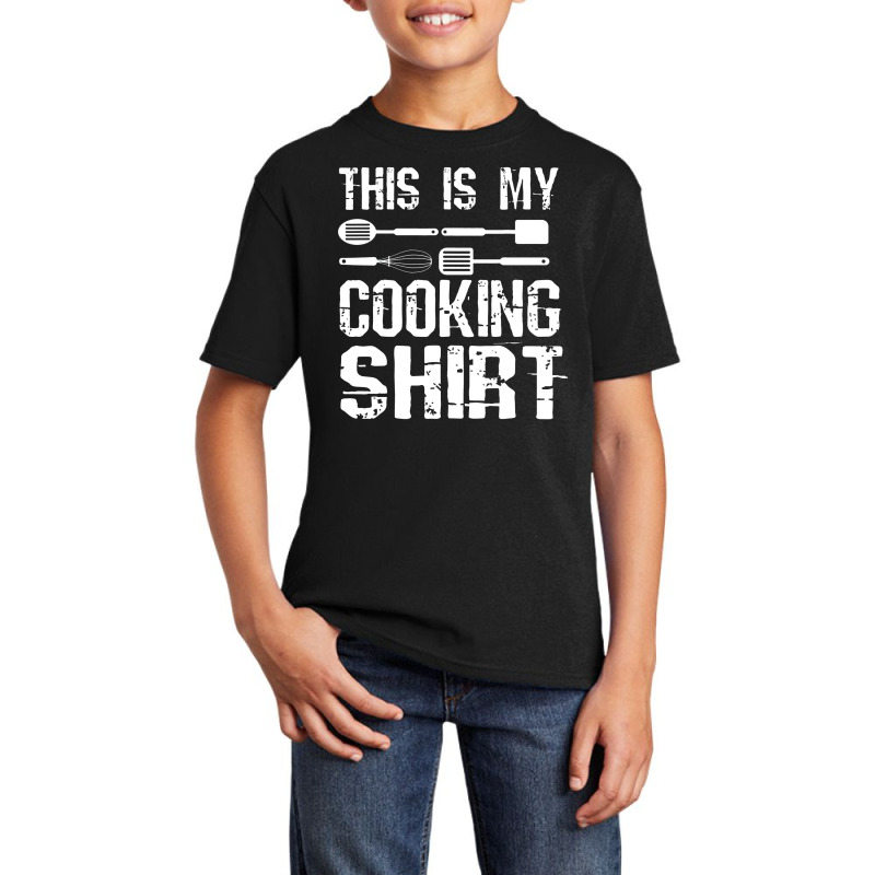 This Is My Cooking Shirt Cool Cook Chef Recipe Book Baking Basic Youth T-shirt by akinowiaya | Artistshot