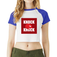 Red Knuckles Meme Raglan Crop Top | Artistshot