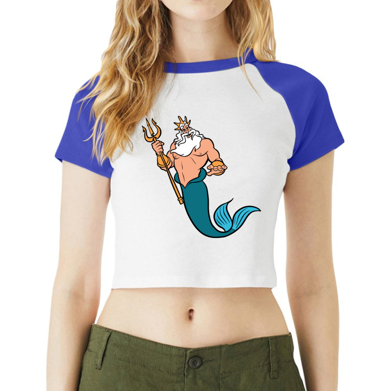 King Triton Raglan Crop Top by nazanayla | Artistshot