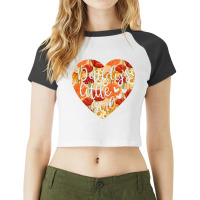 Daddy's Little Girl Raglan Crop Top | Artistshot