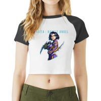 4 Alita Battle Angel Raglan Crop Top | Artistshot