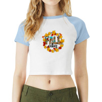 Fall Vibes Raglan Crop Top | Artistshot