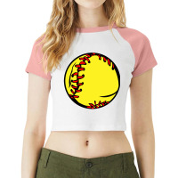 People's Republic Of Burlington Softball Raglan Crop Top | Artistshot