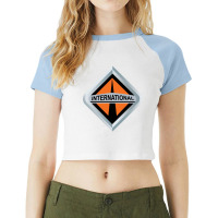 Navistar International Raglan Crop Top | Artistshot