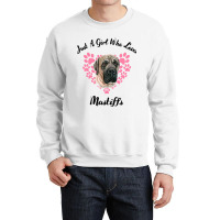 Just A Girl Who Loves Mastiffs Dogs Cute Puppy 3 Crewneck Sweatshirt | Artistshot