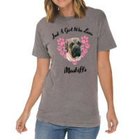 Just A Girl Who Loves Mastiffs Dogs Cute Puppy 3 Vintage T-shirt | Artistshot