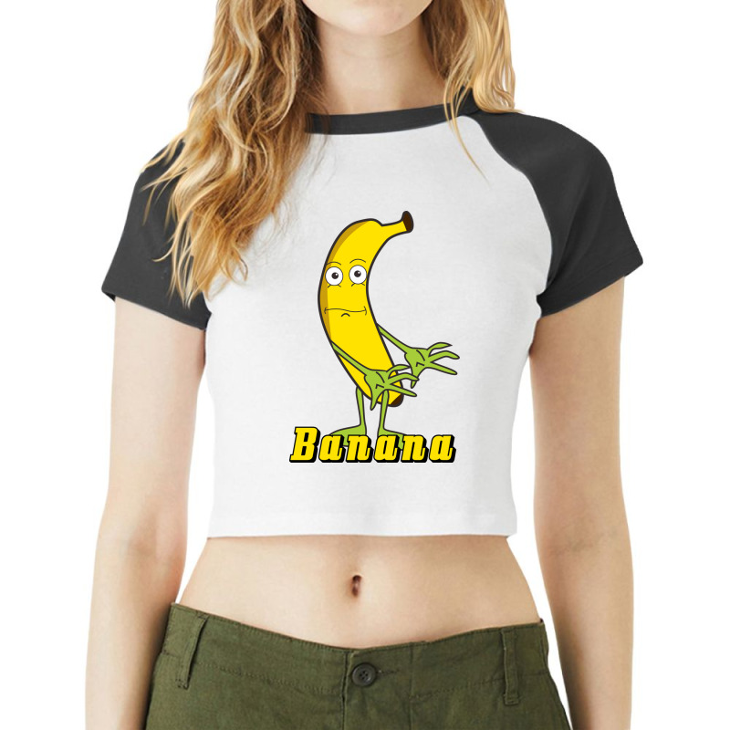 Banana 3 Raglan Crop Top by pottshazel34 | Artistshot