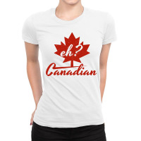 Eh? Canadian Ladies Fitted T-shirt | Artistshot