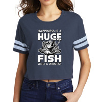 Huge Fish - Angler Line Scorecard Crop Tee | Artistshot