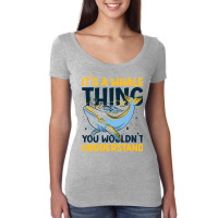 Its A Whale Thing You Wourldnt Understand With A W Women's Triblend Scoop T-shirt | Artistshot