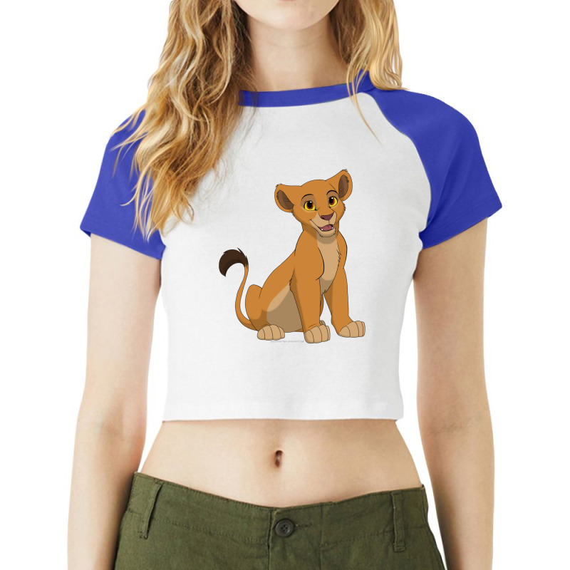 The Lion King Raglan Crop Top by nanadesi | Artistshot