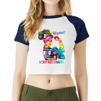 Funny Mexican American Latinos Nicaragua  Gift National Hispanic Herit Raglan Crop Top | Artistshot