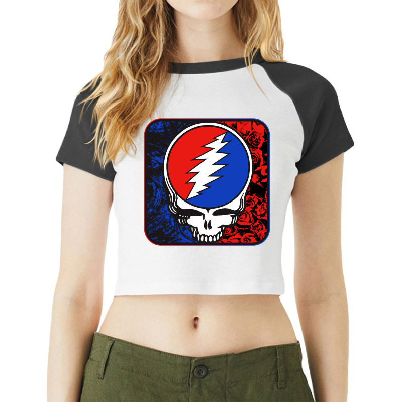 Dead And Co Raglan Crop Top by faizblaster830303rh | Artistshot