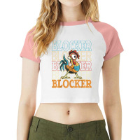 Cock Blockers, Kawaii Rooster Lovers, Funny Gags For Men Raglan Crop Top | Artistshot