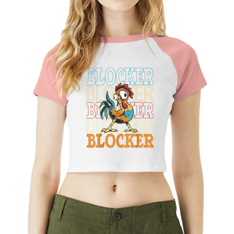 Cock Blockers, Kawaii Rooster Lovers, Funny Gags For Men Raglan Crop Top by Hoang95 | Artistshot