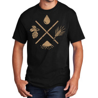 Water, Barley, Yeast, Hops  Beer Homebrew T Shirt Basic T-shirt | Artistshot