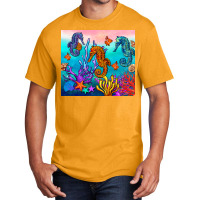 Seahorse Under The Sea Tumbler Basic T-shirt | Artistshot