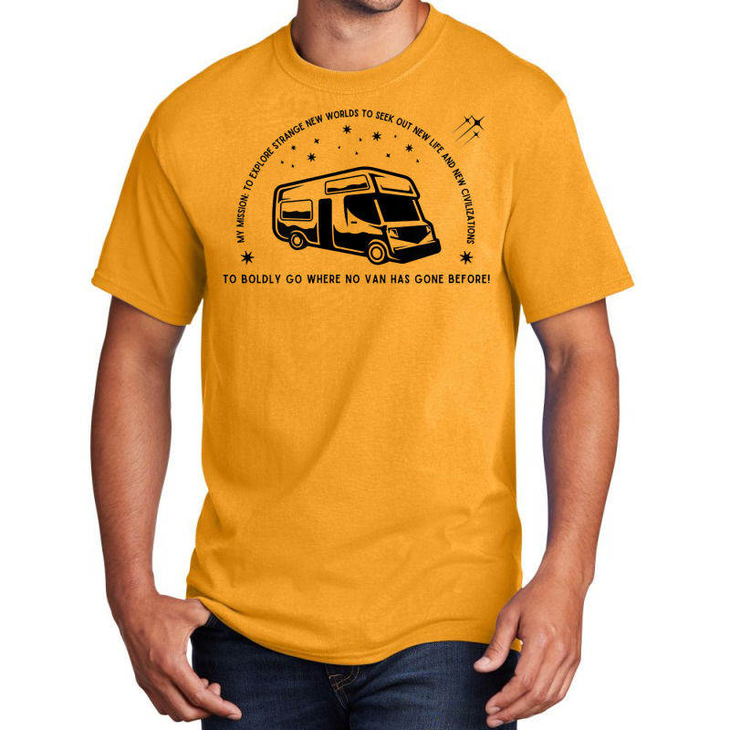 Campervan Epic Adventure T! Fun Graphic Trekkie Stargazer Rv T Shirt Basic T-shirt by KretschmerBridge | Artistshot