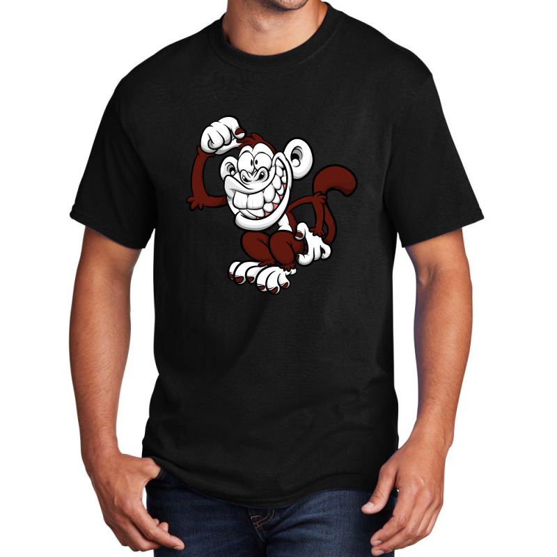 Monkey Cute Basic T-shirt by KimberlyKeiza | Artistshot