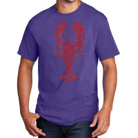 Craw Fest Red Crawdad Ad Destination Vintage Graphic T Shirt Basic T-shirt | Artistshot