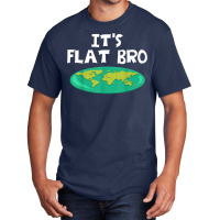 Earth Is Flat Funny World Theory Map T Shirt Basic T-shirt | Artistshot