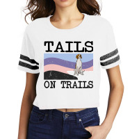 Irish Terrier Tails On Trails Funny Dog Hiking 8 Scorecard Crop Tee | Artistshot