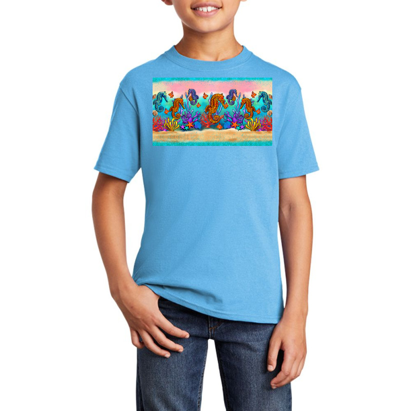 Seahorse Under The Sea Cup Basic Youth T-shirt | Artistshot