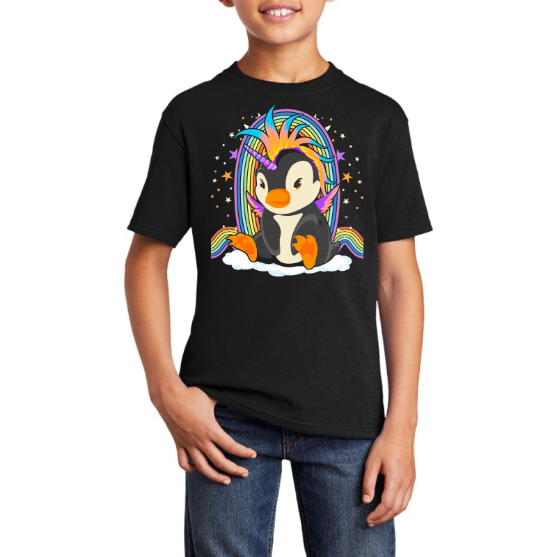 Animal T  Shirt Cute Magical Penguincorn Rainbow Unicorn Penguin Fanta Basic Youth T-shirt by freddy08359 | Artistshot