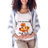 Its The Most Wonderful Time Of The Year Pomeranian Maternity Scoop Neck T-shirt | Artistshot