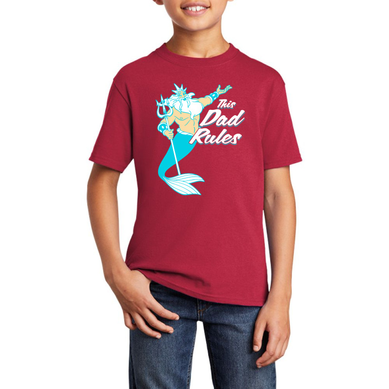 Mermaid King Triton Basic Youth T-shirt by Atayax | Artistshot