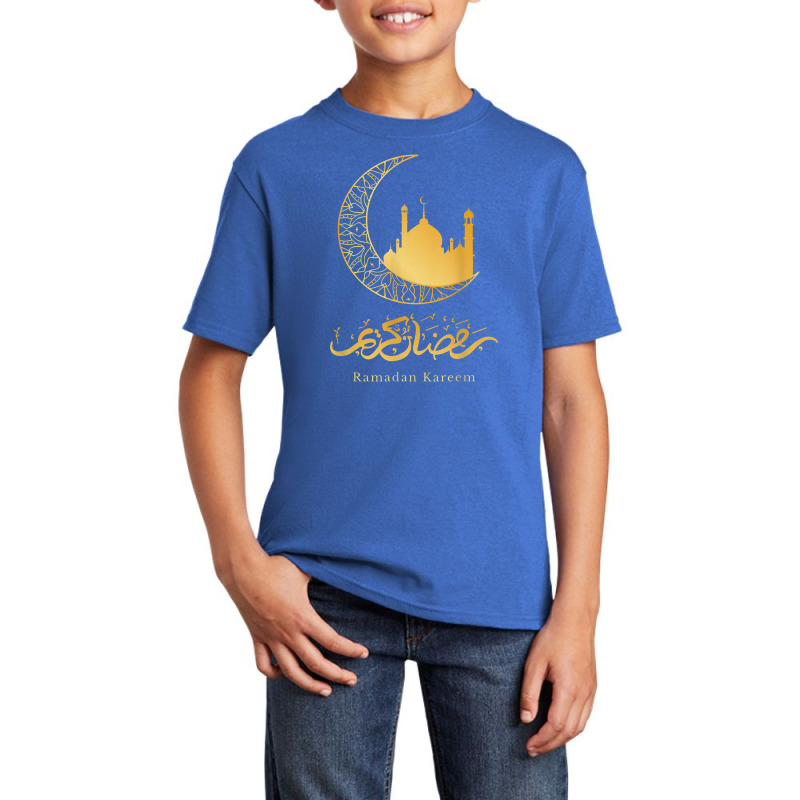 Arabic Ramadan Kareem Decoration Islamic Celebration Basic Youth T-shirt by asilamiraty | Artistshot