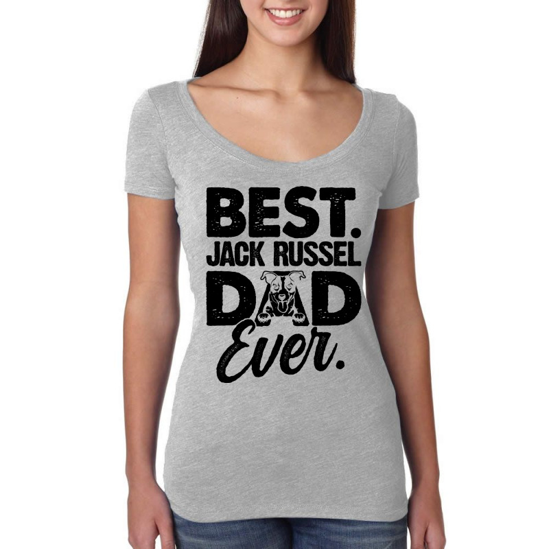 Mens Best Jack Russel Dad Ever Dog Owner Puppies W Women's Triblend Scoop T-shirt by ClementePare | Artistshot