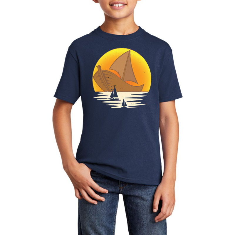 Sailing T  Shirt Skipper Sea Sunset Sail Boat Sailor Sailing T  Shirt Basic Youth T-shirt | Artistshot