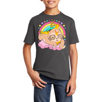 Animal T  Shirt Cute Sloth Magical Unicorn Slothicorn Lazy Animal T  S Basic Youth T-shirt | Artistshot