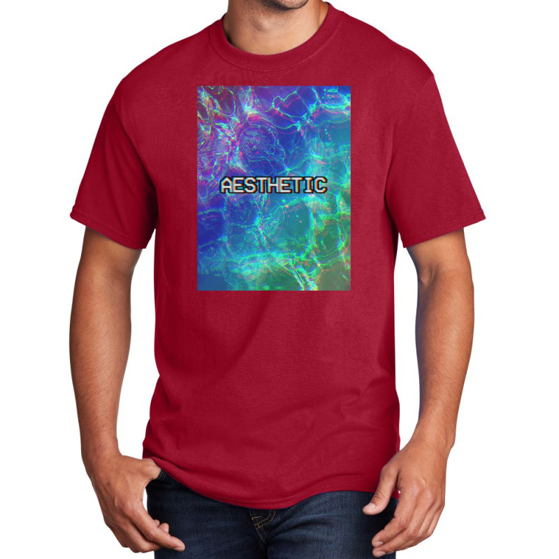 Aesthetic † Seapunk Vhs Ocean Design Basic T-shirt | Artistshot