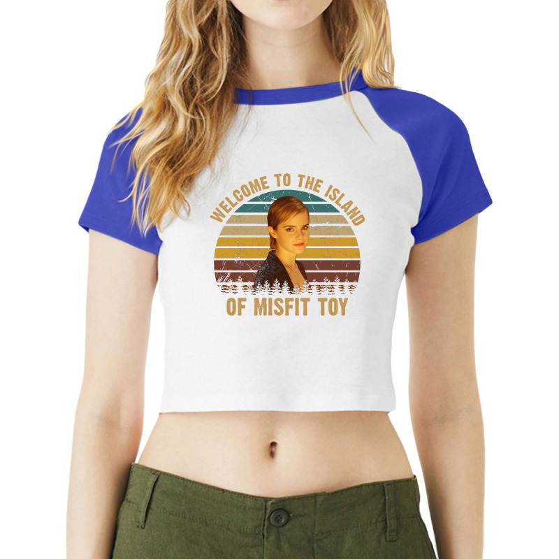 Graphic Film Art Character My Favorite People Raglan Crop Top | Artistshot