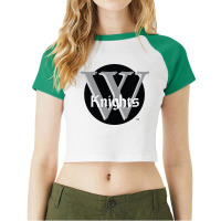 Wartburg College Knights Raglan Crop Top | Artistshot