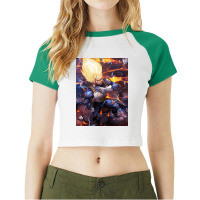 Vegeta Super Saiyan Raglan Crop Top | Artistshot