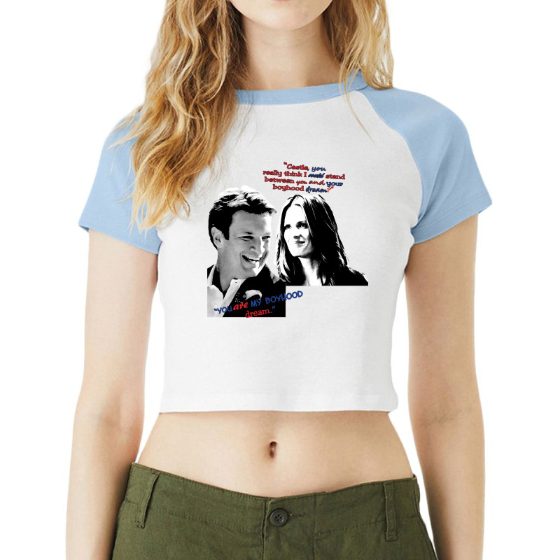 Vintage Graphic  Television Art Characters Day Gift Raglan Crop Top by Ubila-Stickers | Artistshot