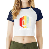 Vaccinated Vaccine Pro Vaccination Immunization Raglan Crop Top | Artistshot