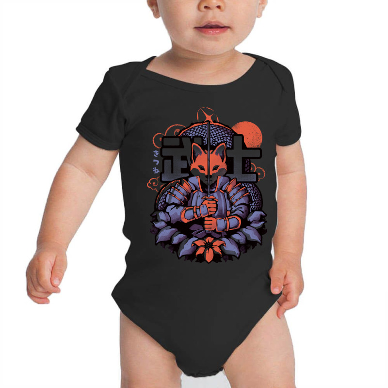 Samurai Fox   Cute Animal Warrior Gift Baby Bodysuit by arif1 | Artistshot