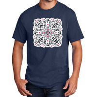 White Chalk Anemones On Blue 92315354 Basic T-shirt | Artistshot